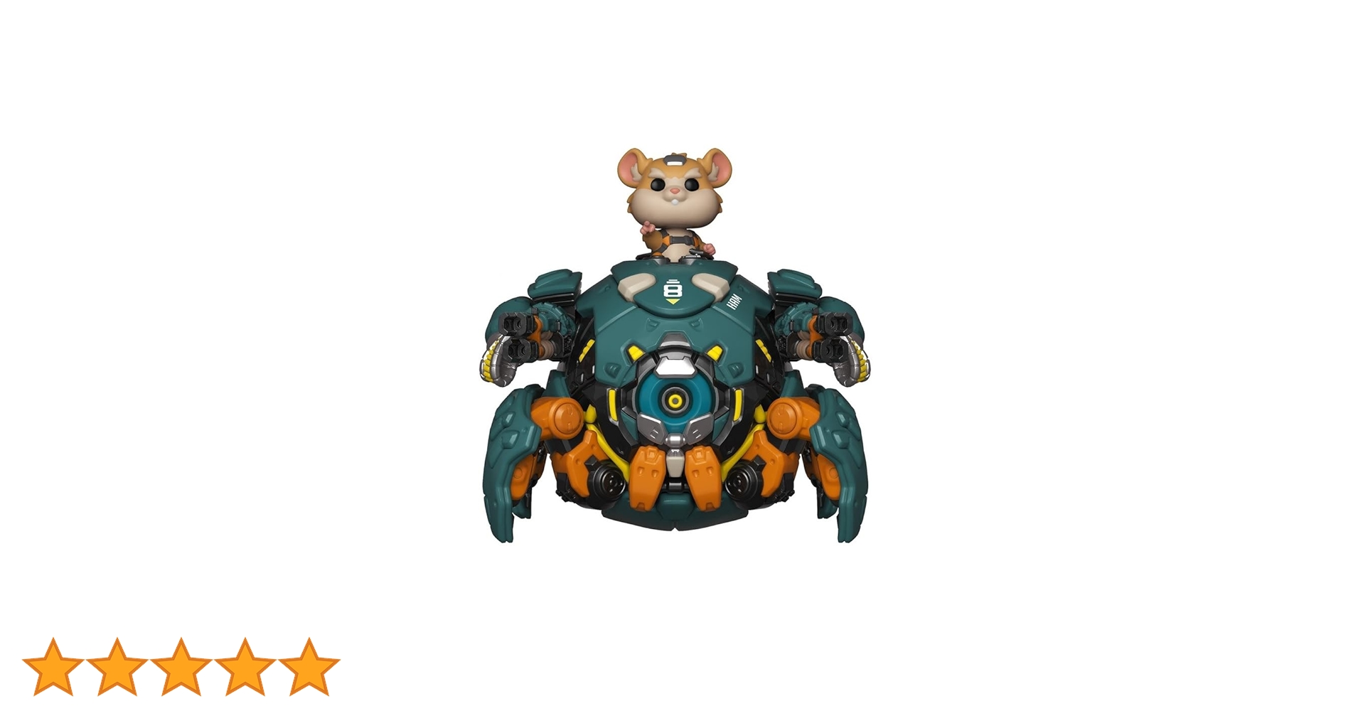 レッキングボール　Funko POPGAMES!　オーバーウォッチフィギュア Funko Pop! Vinyl Super 6 in: Overwatch - Wrecking Ball (6